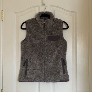 NWT Women’s L.L. Bean Hi-Pile Fleece Vest in Heather Gray